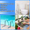 Pushglossy 6" X 3" PVC Pipe Fitting Schedule 40 Compatible with 429-E Series Eccentric Reducer Coupling Suitable for High-flow Capacity, Plumbing, Irrigation, Pool, Spa, White