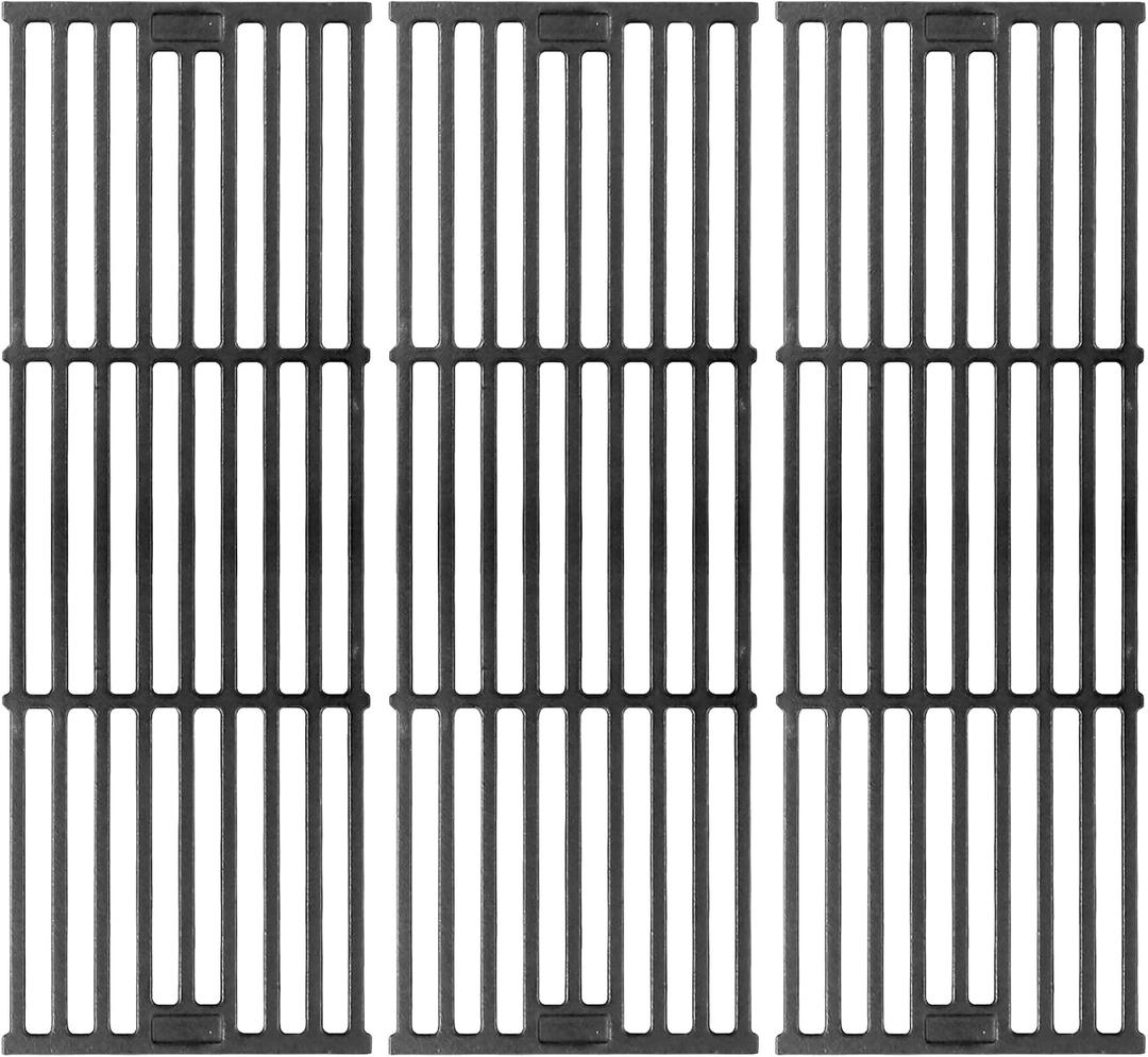 Grill Grates for Char Griller Replacement Parts Cast Iron Chargriller Cooking Grate 2121 2123 2222 2828 3001 3030 3725 4000 5050 5252 5650 9020 Charcoal Smoker Rack BBQ 19 3/4" x 20 1/4"