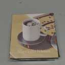 HouseGem Large Candle Warmer Plate - Coffee Cup Mug Warmer for Desk, Candle Melter, Electric Mug Heater for Beverages, Milk & Tea, Coffee Accessories Ideal Gifts Keep Cup Warm (Black)