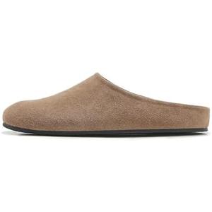 ATBELL Women's Suede Clogs Round Toe Leather Mules Cork Footbed Clog with Arch Support Comfort Casual Slip-on Fall Shoes 36