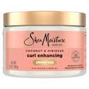 SheaMoisture Smoothie Curl Enhancing Cream Coconut and Hibiscus for Thick, Curly Hair Sulfate Free and Paraben Free 12 oz
