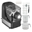 VEVOR Electric Pasta Maker, 150W Automatic Noodle Maker Machine with 8 Pasta Shapes, 4 Intelligent Modes, 500g Flour Capacity Pasta Maker Machine with Measuring Cups, Cleaning Brush for Home Kitchen