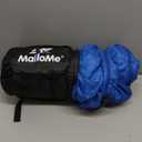 MalloMe Sleeping Bags for Adults Cold Weather & Warm - Backpacking Camping Sleeping Bag for Kids, Girls, Boys - Lightweight Camping Essentials Gear Accessories Hiking Sleep Must Haves Single & Double, Hole In Storage Bag, Double Plush Comfort 32-65° F, Blue