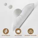 MIULEE 14x36 Synthetic Down Alternative Pillow Insert Decorative Throw Pillow 14 x 36 Inch Body Bed Sleeping Ultra Soft Fluffy Form for Sofa Couch Bed