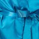 Children's Silk Stain Pure Kimono Wedding Dressing Gown Kimono Robes Bridal Lingerie Sleepwear (6, Blue)