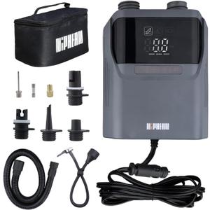 Niphean Paddle Board Pump with (Extra-Long) 118'' Charging Cable, 50 PSI Tire Inflator with Storage Bag, SUP Pump for Inflatables &Deflation, Air Inflator for Car Tires, SUP, Balloon, Mattress (Grey) Niphean Paddle Board Pump with (Extra-Long) 118'' Charging Cable, 50 PSI Tire Inflator with Storage Bag, SUP Pump for Inflatables &Deflation, Air Inflator for Car Tires, SUP, Balloon, Mattress (Grey)