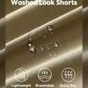 maamgic Men's 5 inch Inseam Shorts Pull-On Relaxed Fit Comfort Stretch Short Shorts with Pocket, M