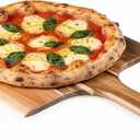 PICNIC TIME Acacia Wood Pizza Spatula Peel, Serving Pizza Paddle with Tapered Handle for Comfort and Steady Grip, Bread Peel and Oven Accessories, Flat Paddle with Beveled Edge (Acacia Wood), One Size