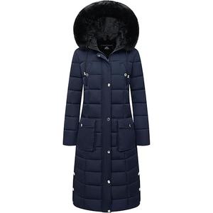 MOERDENG Women's Waterproof Long Winter Coat Thickened Down Alternative Jacket Warm Puffer Jacket Parka (Black)