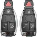 2PCS Car Key Fob Keyless Entry Remote 315MHz YZ3312 IYZ3317 for Mercedes 300 / SL Series for Mercedes C / E / G / M / R / S-Class 1997-2014 | 4 Buttons with Door Key