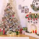 Riceshoot Christmas 4 Inch Velvet Ribbon 10 Yards Camel Wide Wired Velvet Ribbon with Gold Edge for Wrapping Bow Gift Box DIY