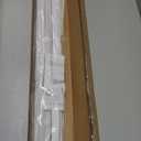 No Drill Blinds for Windows 1" Vinyl L-Shaped Slats Cordless Mini Blinds for Home, for Window Size 35" W  36" H White