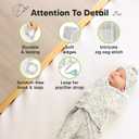 KeaBabies 3-Pack Organic Swaddles for Newborns Girls, Boys with Hats - Soft Cotton Baby Sleep Sacks 0-3 Months, Breathable Baby Hats and Swaddles 0-3 Months, Newborn Essentials Must Haves (Prairie)