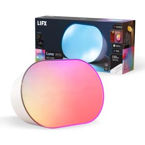 LIFX Luna Smart Lamp, 1000 LM Wi-Fi & Matter 1.3 Compatible, Alexa & Apple HomeKit Compatible, Plug-In Bedside Table Lamp & Wall-Mount, Color Changing Wall Wash, Sunrise/Sunset Effect, No Hub Required