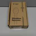 Pantry Value [100 Count] Wooden Spoons Disposable, Splinter-free Biodegradable Spoons, Eco-friendly, Compostable Utensils for Outdoors, Parties, and events