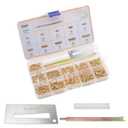 SC1 SC4 Keyway Rekey Kit Compatible with Schlage Rekey Kit  DIY Lock Rekeying Set for Home Security and Door Locks with Bottom Pins (0-9, 50 Each)