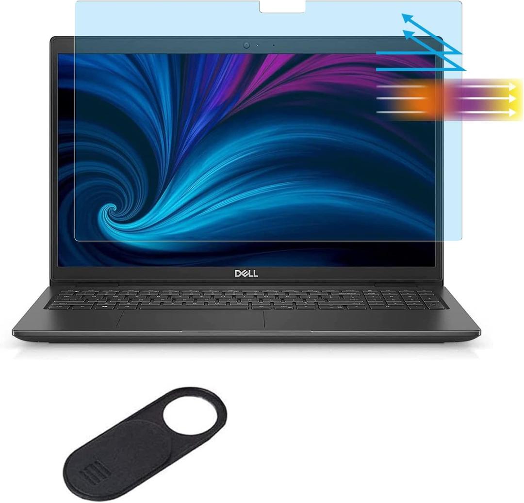 Anti Blue Light Anti Screen Protector for Dell Latitude 15 5550 5540 5530 5531 5520 5521 7520 7530 9510 9520, 2024 2023 Latitude 15.6 Eye Protection Blue Light Glare UV Filter Film, Anti Fingerprint