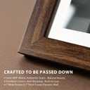 16x20 Picture Frame 4 Pack, Brown Solid Wood, Gallery Wall Hanging