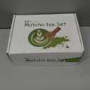 Matcha Tea Set – Japanese Tea Ceremony Set with 17 oz Handcrafted Matcha Bowl, Bamboo Whisk, Holder & Spout – 4 Pcs Gift Set for Matcha Lovers
