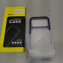 JETech Case for iPhone 17 Pro 6.3-Inch, Non-Yellowing Shockproof Phone Bumper Cover, Anti-Scratch Clear Back (Deep Blue)