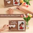 Cituarko Anniversary Wedding Gifts for Couples, Anniversary Picture Frame for Her Him Boyfriend Girlfriend Wife Husband, Bridal Shower Gifts Wood Picture Frame Holds One 4x6 Inches Photo