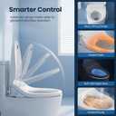 ZMJH Smart Bidet Toilet Seat with Warm Water, Heated Seat, Remote - White