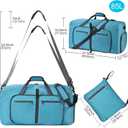Felipe Varela Duffle Bag with Shoes Compartment and Adjustable Strap,Foldable Travel Duffel Bags for Men Women,Waterproof Duffel Bags