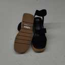 SM New York Style Violet Wedge Black Brown Sandals Size 8.5