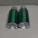 Lounsweer 100 Pcs 9oz Rimmed Plastic Cups Wedding Clear Cocktail Cups Heavy Duty Disposable Wine Glasses for Birthday Bridal Shower Baby Shower Holiday Celebrations(Green)