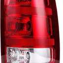 OKLPF rear brake tail light compatible with 2007-2014 gmc sierra 1500 2500HD 3500HD replace gm2801208, 25958485,replace red taillight assembly,included bulbs and harness,right passenger side