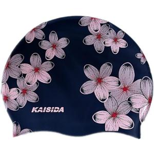 Swim Cap Women, Silicone Swimming Caps for Long Hair Anti Slip Waterproof Swim Caps for Womens Adult, Comfortable Bathing Cap Swimming Hats Fit for Curly Short Medium Long Thick Hairs Blue, One Size