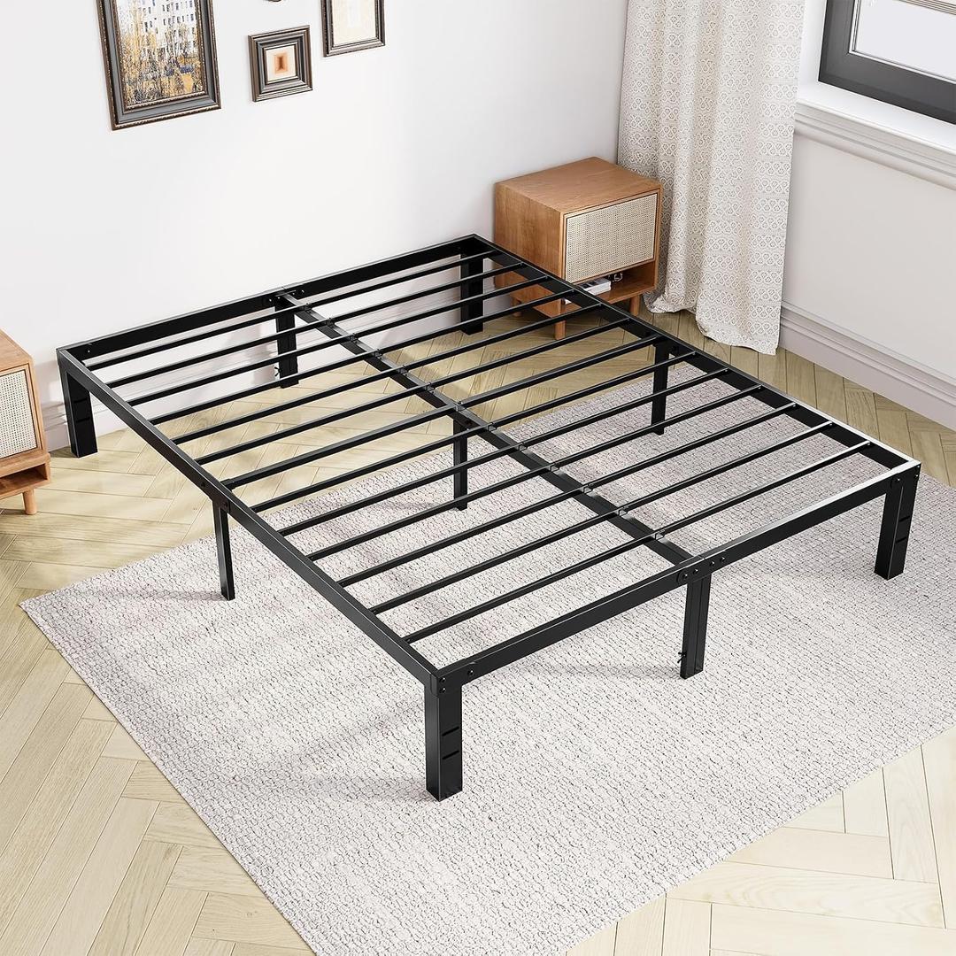 DUMOS King Bed Frames, 12 Inch Height Metal Platform Bed Frame