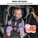 BlueOrigin Car Seat Snack Tray - Travel Tray for Kids Car Seat, Stroller, Booster and Anywhere with a Cup Holder, Toddler Road Trip Essentials Food Plate for Snacks, Toys, Entertainment (Pink)