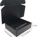 Black Cardboard Shipping Box 15.7x11.8x3.1 Inch Corrugated Packaging Storage Boxes 15 Pack (Inside Size: 15.2 x 11.6 x 3")