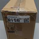 Cesun Small Bathroom Can with Lid Soft Close, Step Pedal, 6 Liter / 1.6 Gallon Stainless Steel Garbage Can with Removable Inner , Anti-Fingerprint Finish (Matt Black)