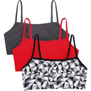 Fruit of the Loom Women's Spaghetti Strap Cotton Sports Bra - All-Day Comfort & Easy Movement, 32