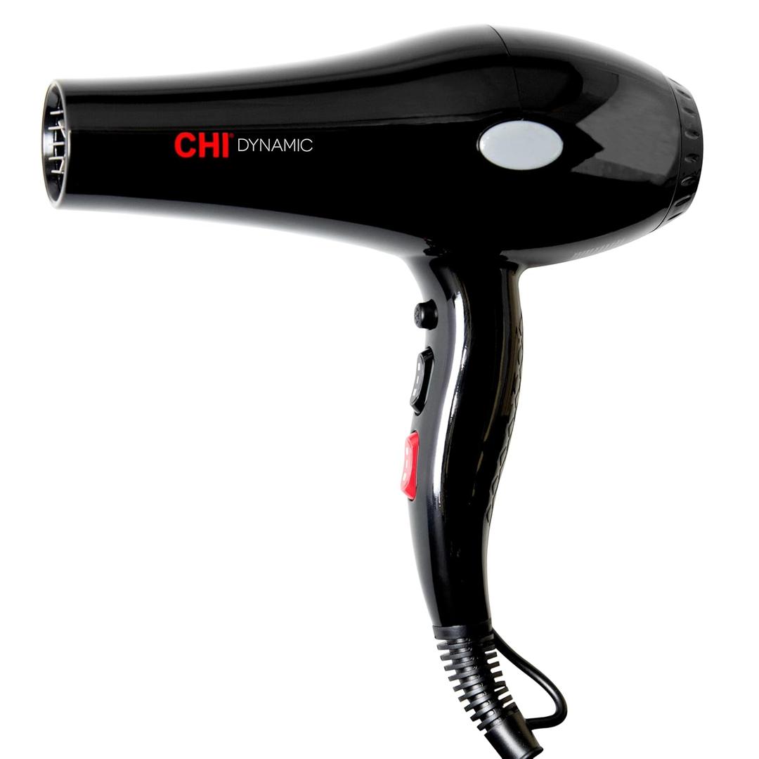 CHI Dynamic Hair Dryer, Blow Dryer for Smooth & Voluminous Hair, Comb-Attachment & Air Concentrating Nozzle for Faster Styling, Low Noise