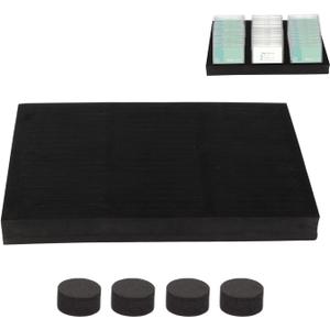 Name Badge Holder, ID Holders Badge, ID Badge Tray Organizer, Name Badge Organizer, Foam Name Badge Holder, ID Tag Name Badge Organizer, Plate ID Card Sign Decor for Desk Office School Business (2)