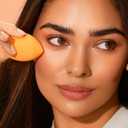 Real Techniques Miracle Complexion Beauty Sponge Makeup Blender, Set of 4 (4 Count (Pack of 1), Orange)