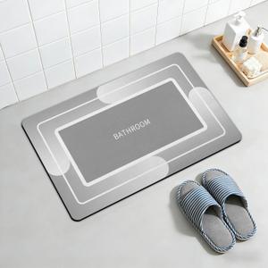 2 x jkddrep Non-Slip Bath Mat, 16x24 Inch Quick Drying Rubber Backing Rug