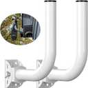 Universal Wireless Bridge Mount for Outdoor Antennas & Access Points  Adjustable Pole & Wall Bracket, Weatherproof, Sturdy Support for WiFi, CPE, Security Cameras  2 Pack