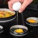 Blackstone Egg & Omelet Ring Kit (7 Piece Set) Non Stick Silicone Egg & Omelette Cooker Mold for Pancake, Patties & English Muffin Round Egg Cooking ShaperGriddle Accessories for Breakfast - 5515