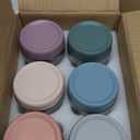 NETANY 6pack 16 oz Overnight Oats Containers with Lids, Glass jars with Airtight Lids, Wide mouth Mason Salad jars, Glass Food Storage Containers for Snacks Yogurt Spice Sugar