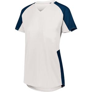 Augusta Sportswear Girls' Augusta Sportswear Girls Cutter Jersey: V-Neck - Moisture Wicking, Softball, Baseball and Multi-Sport Athletic Wear
