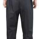 BASSDASH Mens Breathable Wading Pants Waist Waders with Pockets Waterproof Fly Fishing Stocking Foot Lightweight FW09 (Black, X-Large, Stocking Foot 11-12)
