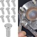 10PCS Wheel Studs Tire Lug Nuts OEM#610-266 90942-02049, Wheel Lug Stud Tire Hub Screw Extended Knurled Bolt Secure 48mm Long & M12x1.5 Compatible with Toyota Chevrolet Lexus Scion Pontiac