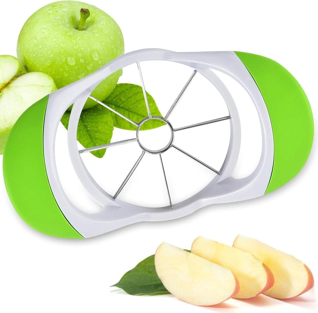 OCEANDEEP Apple Slicer and Corer Set  OCEANDEEP Stainless Steel Apple Cutter with Soft Grip + Adjustable Jar Opener Tool  Kitchen Gadgets for Easy Fruit & Lid Removal