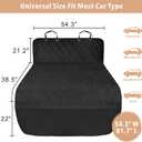 F-color SUV Cargo Liner for Dogs - Waterproof Pet Cargo Liner, Comfort Dog Cargo Cover with Bumper Flap Protector, Scratchproof Non-Slip Mat for Standard SUVs Sedans, 55 x 81 Inch, Black