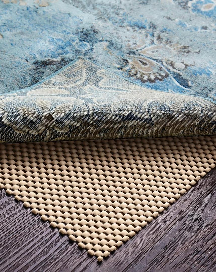 Veken Runner Rug Pad Gripper for Hardwood Floors, Non Slip 2x6 Ft Khaki Rug Pads for Area Rugs, Thick Rug Grippers for Tile Floors, Under Carpet Anti Skid Mat, Keep Your Rugs Safe and in Place