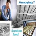 4PC Bed Support Legs,Adjustable Height 5.9-11 inches,Black